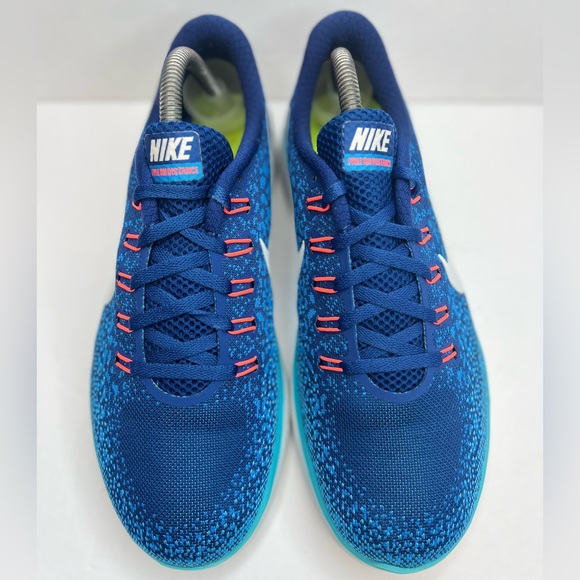 Nike Free RN Distance Womens Size 9M Coastal Blue/White 827116-401 Superb Clean - Picture 2 of 16